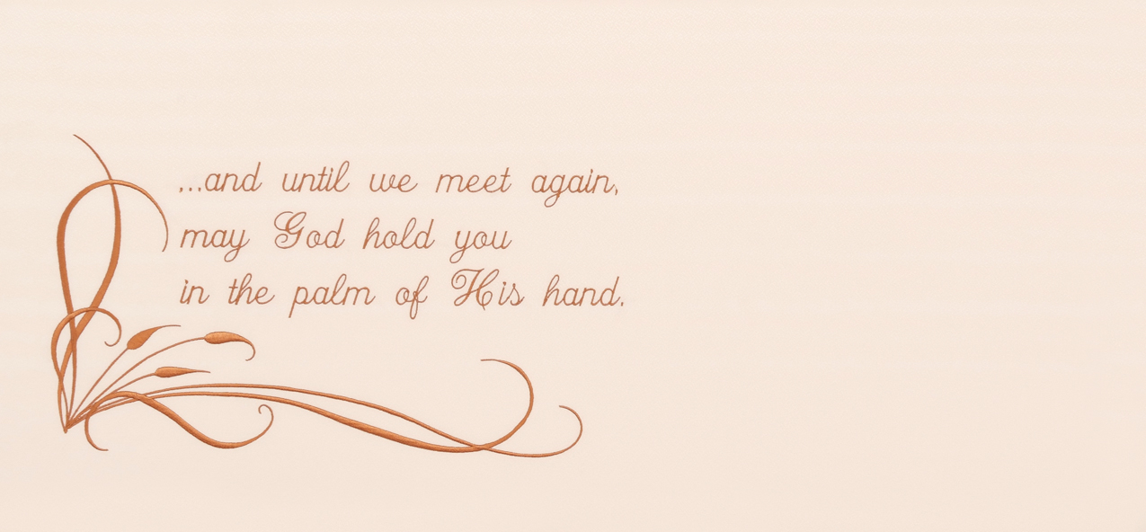 HP-CD0020 Ribbons- ...and until we meet again...